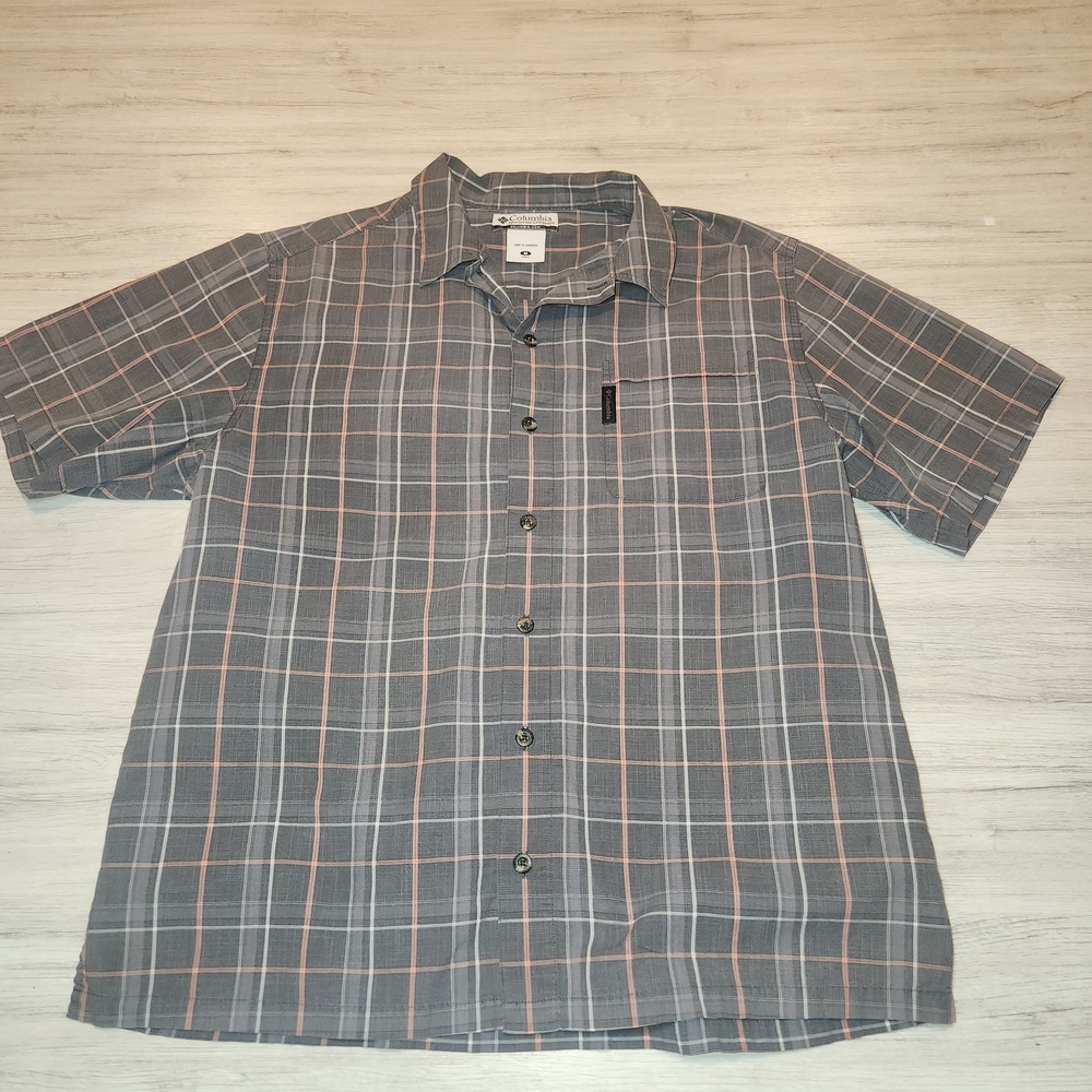 Columbia Sportswear Short Sleeve Button-down Shirt Men's Size Medium C3